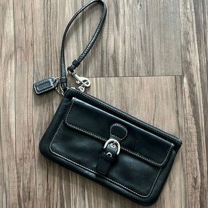 Coach Leather Wristlet